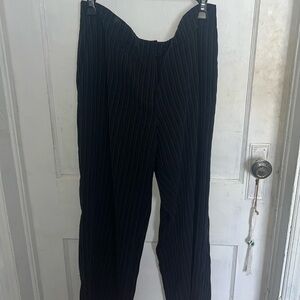 Anne Klein Pinstripe Classic Y2K Trousers